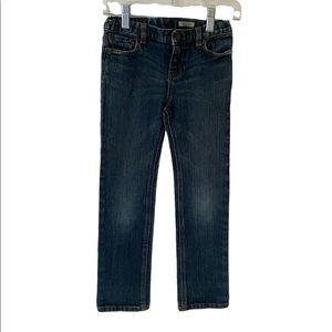 Ralph Lauren Girls Adjustable Waist Straight Leg Denim Jeans Size 6X